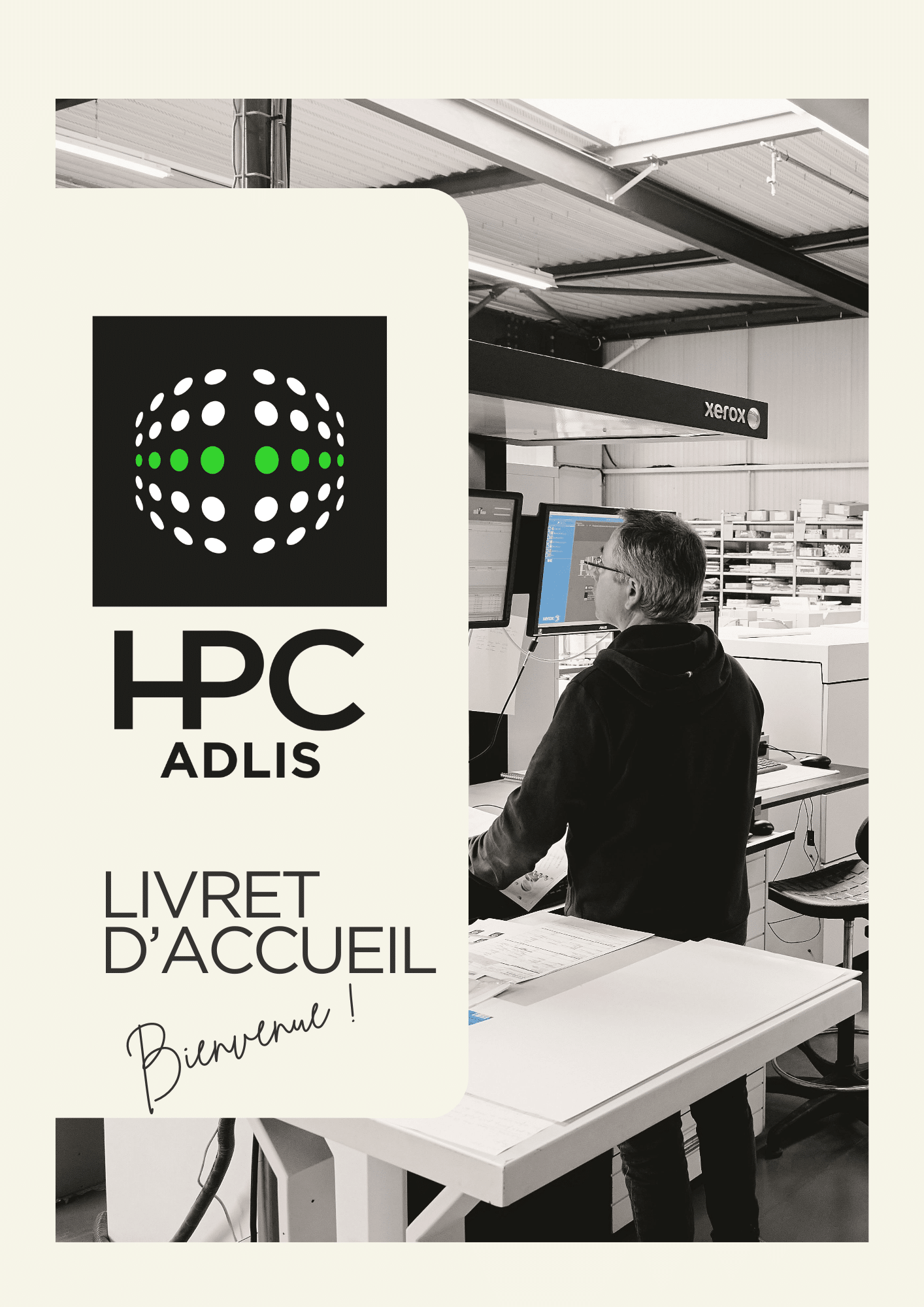 première page du livret d'accueil de HPC-ADLIS